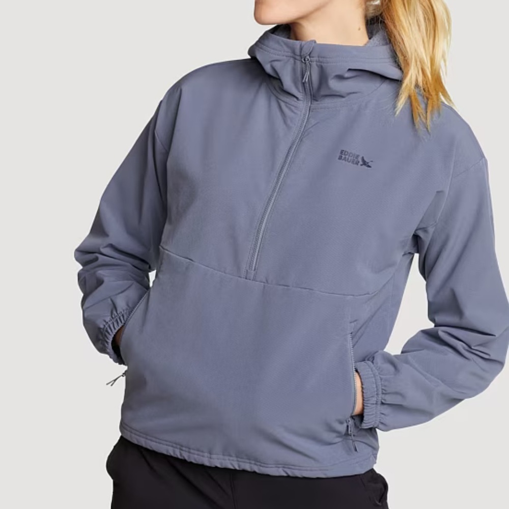 ☀️ New! EDDIE BAUER Stratiform Tech Half-Zip Jacket